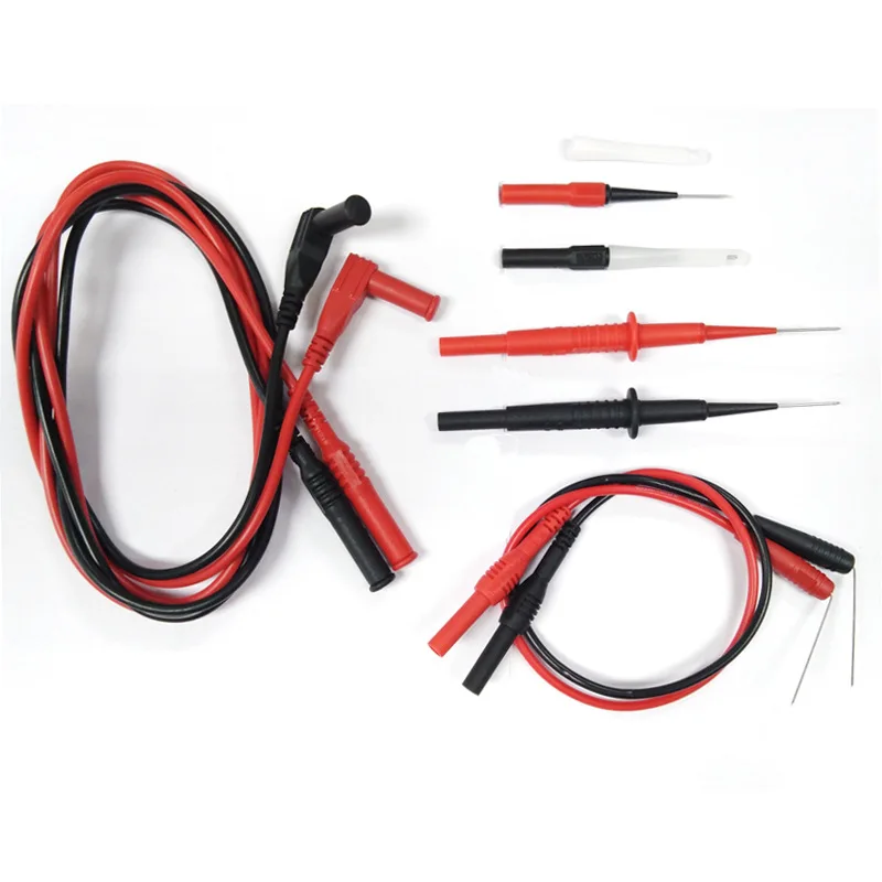 

QHTITEC Digital Multimeter Test Leads Set Car Inspection Test Tool Professional Replaceable Multimeter Probe Test Wire Kit