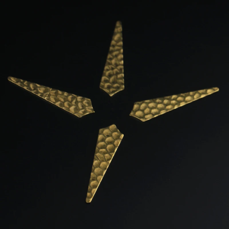 

13 * 50mm non-porous irregular shape single-sided embossing pendant brass natural color DIY bracelet earring accessories