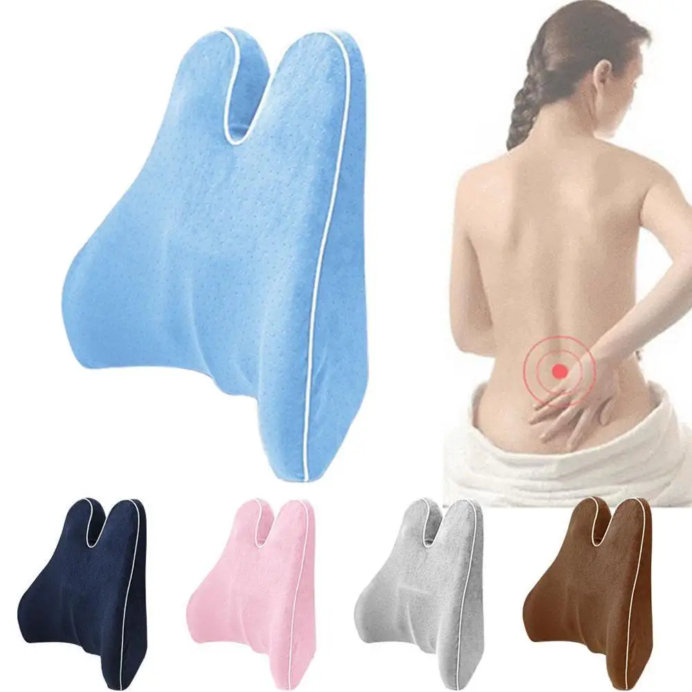 

Lumbar Side Support Pillow Spine Coccyx Protect Orthopedic Car Seat Office Sofa Chair Back Cushion Memory Foam Waist