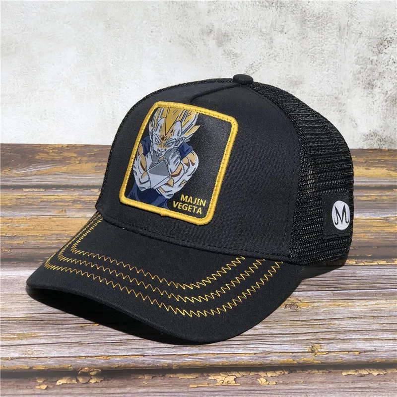 Новая брендовая Кепка Dragon Ball Z VEGETA Snapback Trucker Dad Hat Мужская и женская кепка в стиле панк, хип-хоп, регулируемая косточка, сетчатая Кепка, Прямая поставка