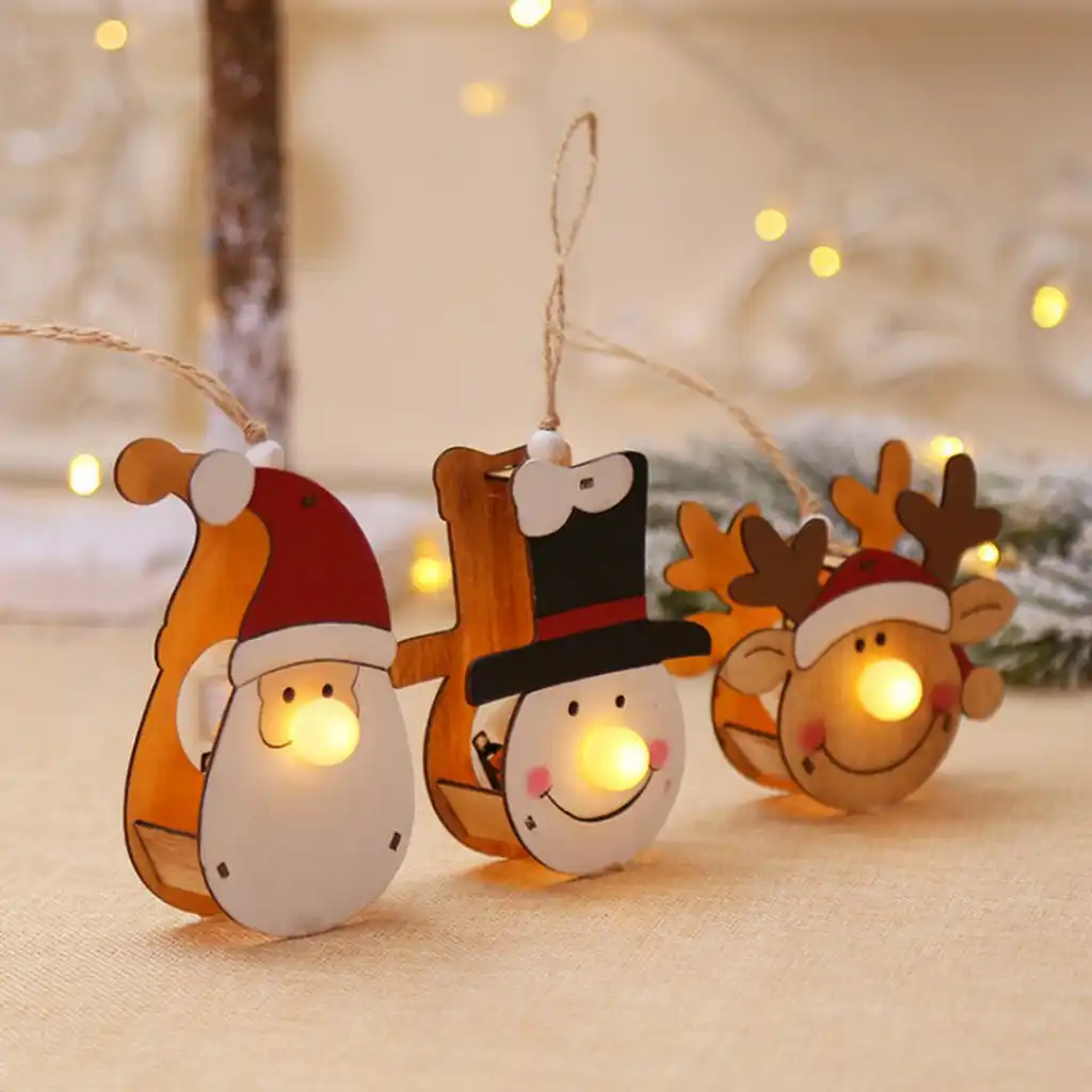 Adornos Navidenos Para El Hogar Hechos A Mano De Madera Brillante Adorno Colgante De Arbol De Navidad Ornamento Ano Nuevo Regalos Chico Juguetes Dropshipping C Colgantes Y Adornos En Forma De Gota Aliexpress