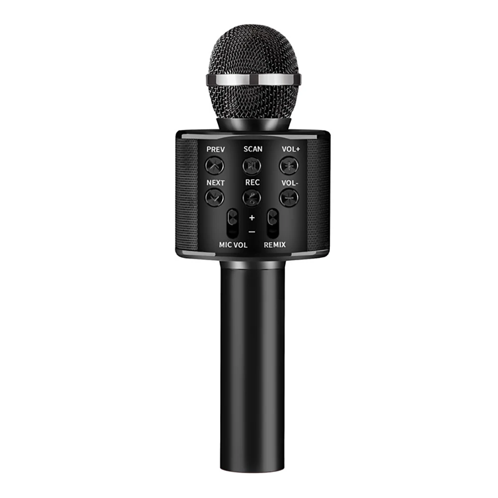 WS858 микрофон Bluetooth беспроводной USB WS 858 Профессиональный динамик Consender Ktv мобильный телефон плеер микрофон Запись музыки