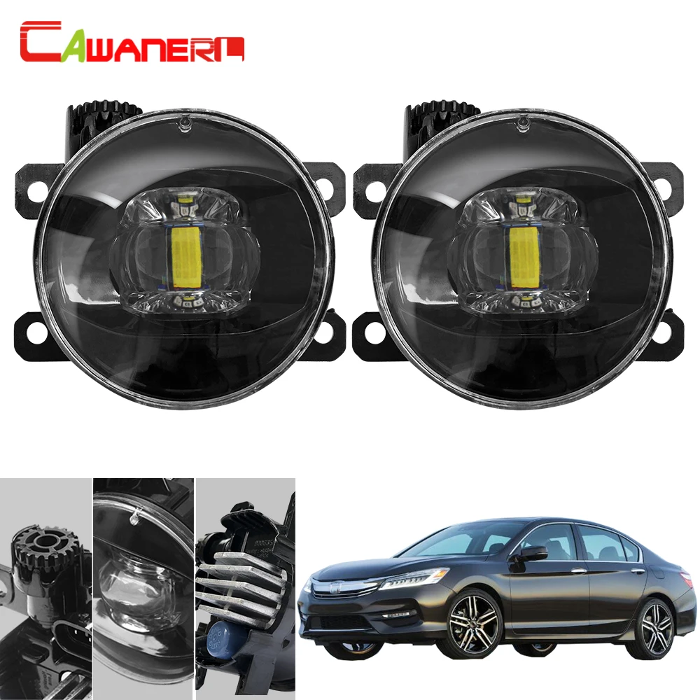 Cawanerl для Honda Accord 2008-2015 автомобильный 4000лм объектив противотуманный фонарь в сборе