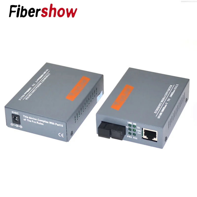 3 пары HTB-GS-03 A& B гигабитный волоконно-оптический медиаконвертер 1000 Мбит/с одномодовый одиночный оптоволоконный SC порт внешний источник питания