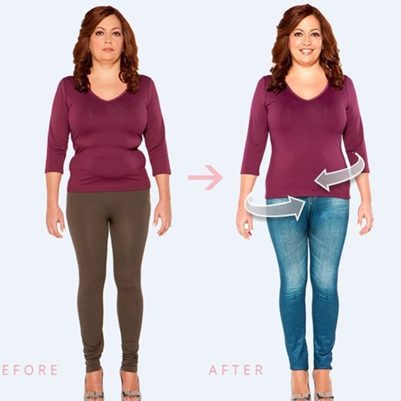 Push Up Seamless High Waist Faux Denim Leggings Women Casual Elastic Pocket Jeans Print Pants Skinny Pencil Leggins Mujer - Image 6