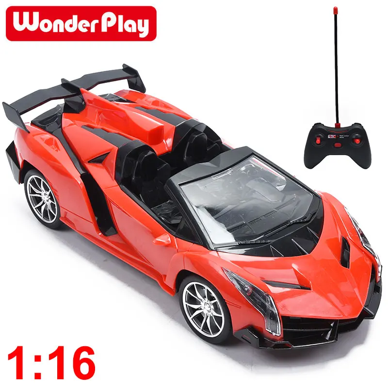 Wonderplay 1/16 Официальный Лицензированный Радиоуправляемый автомобиль для Lamborghini Veneno спортивный гоночный автомобиль Радиоуправляемый автомобиль игрушки из алюминиевого сплава для детей