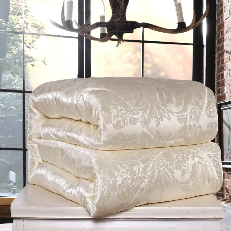 Роскошное Одеяло из 100% шелка тутового цвета пододеяльник для лета и зимы