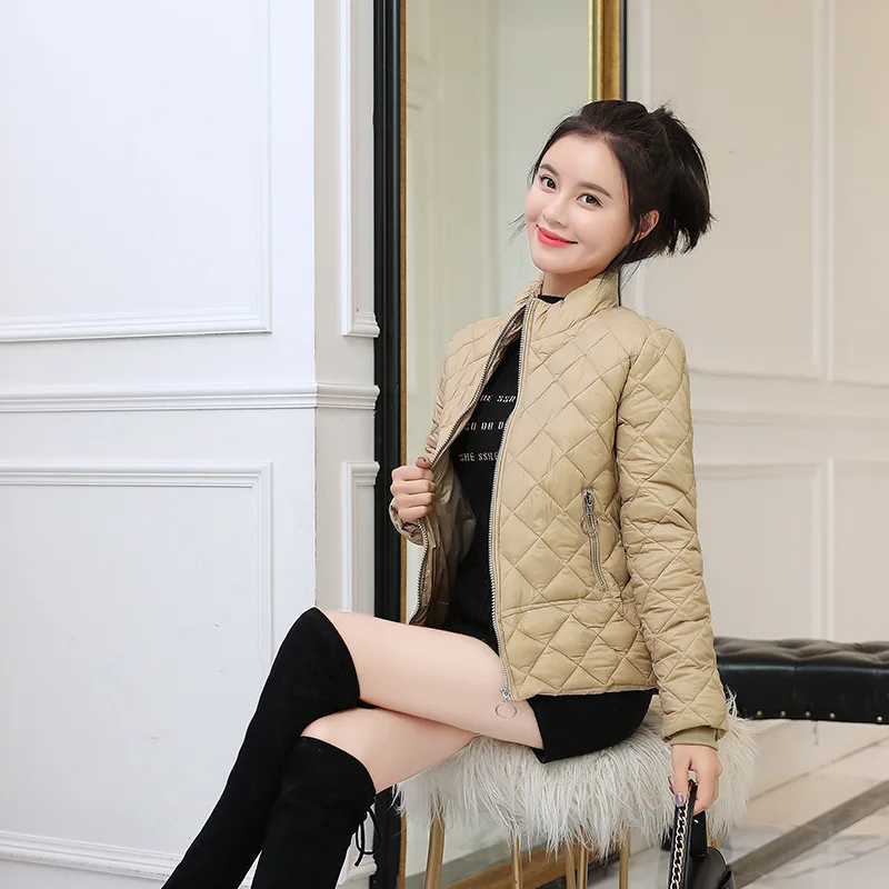 

2019 New Style Winter Cotton-padded Clothes Women's Short Thin Slim Fit down Jacket Cotton-padded Clothes Coat WOMEN'S Dress Sli