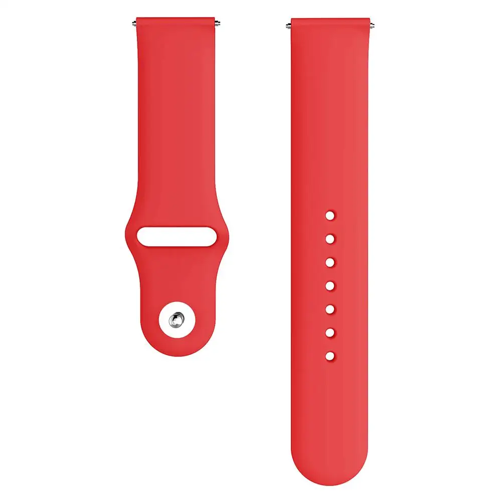 Red Цветной мягкий силиконовый сменный ремешок для Garmin Vivoactive3 Vivomove HR, умный Браслет для Garmin Vivoactive 3, ремешок для часов - Цвет ремешка: Red
