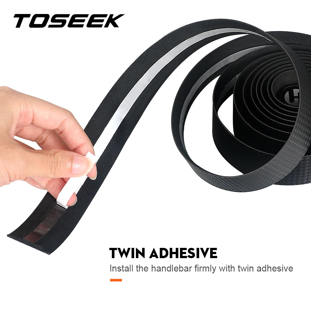 Road Bike Handlebar Tape 3K Carbon Woave PU Leather Bicycle Accessories