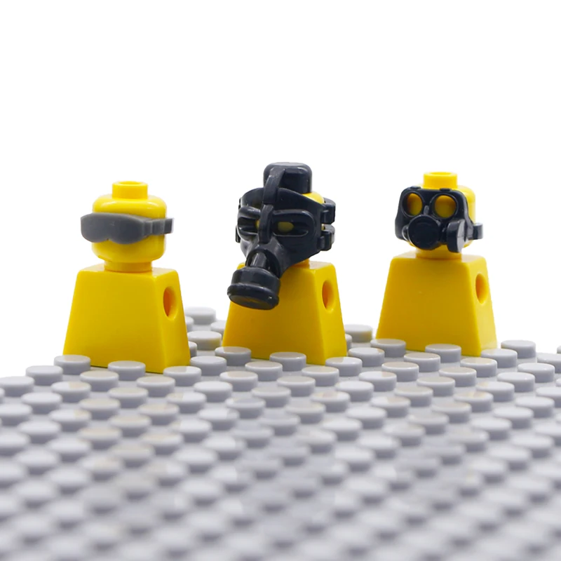 

Military SWAT Gas Mask Building Blocks Soldier Accessories Glass Tactical Helmet City Police Bricks Toys LegoINGlys Army Weapon