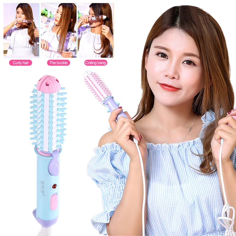 Mini Hair Curler & Straightener 2 in 1 Hair Wave Curling Iron Professional Straighteners Fashion Styling Tools