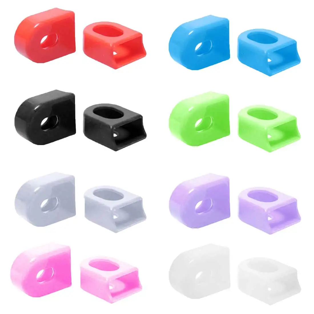 

2 PCS Bike Crank Protector Cover Silica Gel Race Face Crank Boot Protectors Crankset Protective Case