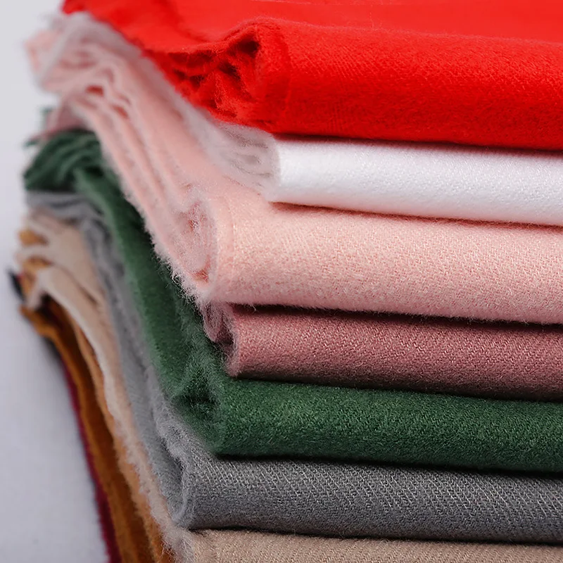 

New men scarf Winter warm solid color soft cashmere scarves shawls and wraps bandana female foulard Tassel