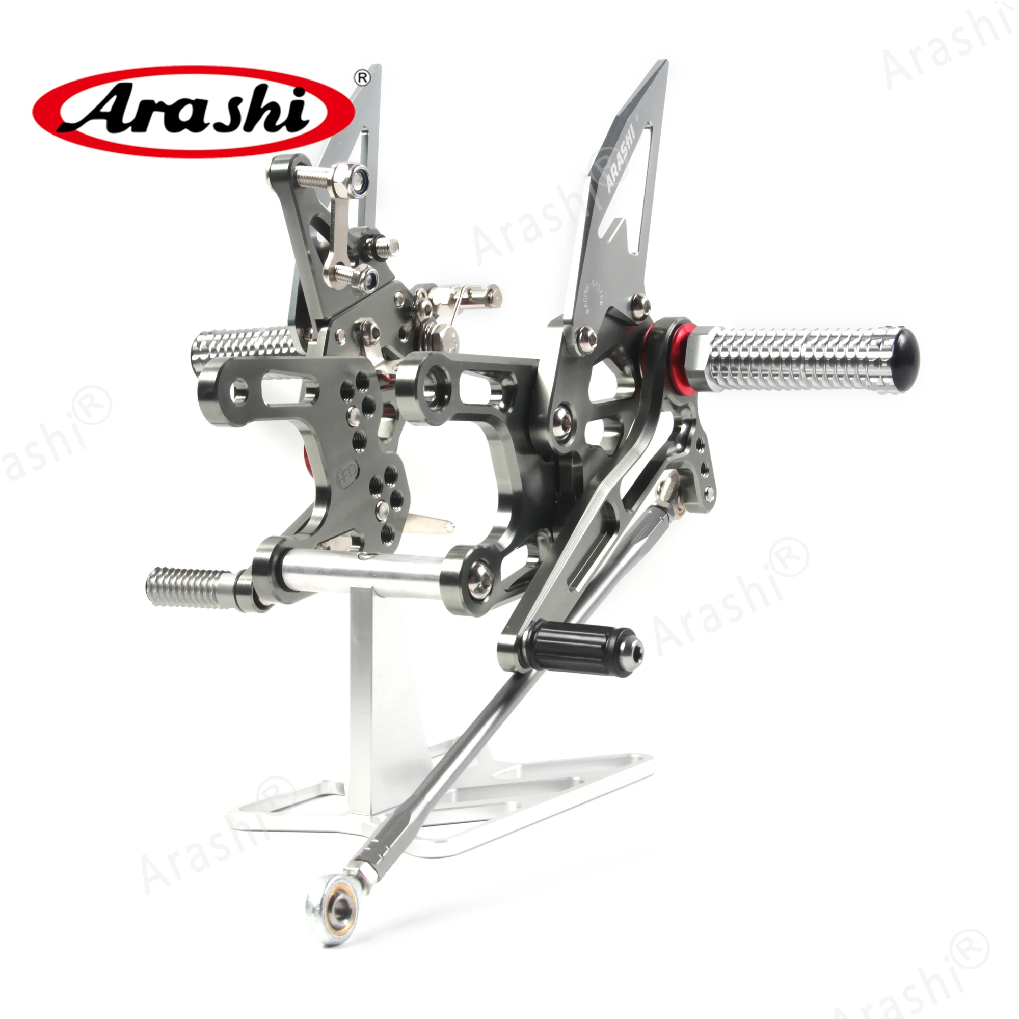 Араши CNC Регулируемая Задняя подставка для ног KAWASAKI NINJA ZX10R ZX 10R 2008 2009 2010 подножки