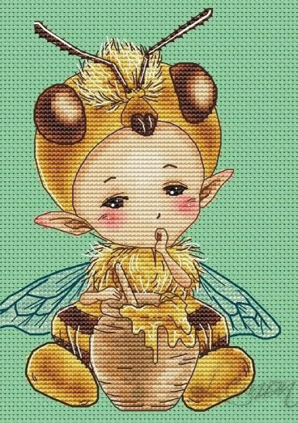

HH Mouse avatar Counted Cross Stitch Kit Cross stitch RS cotton with cross stitch Bee Elf