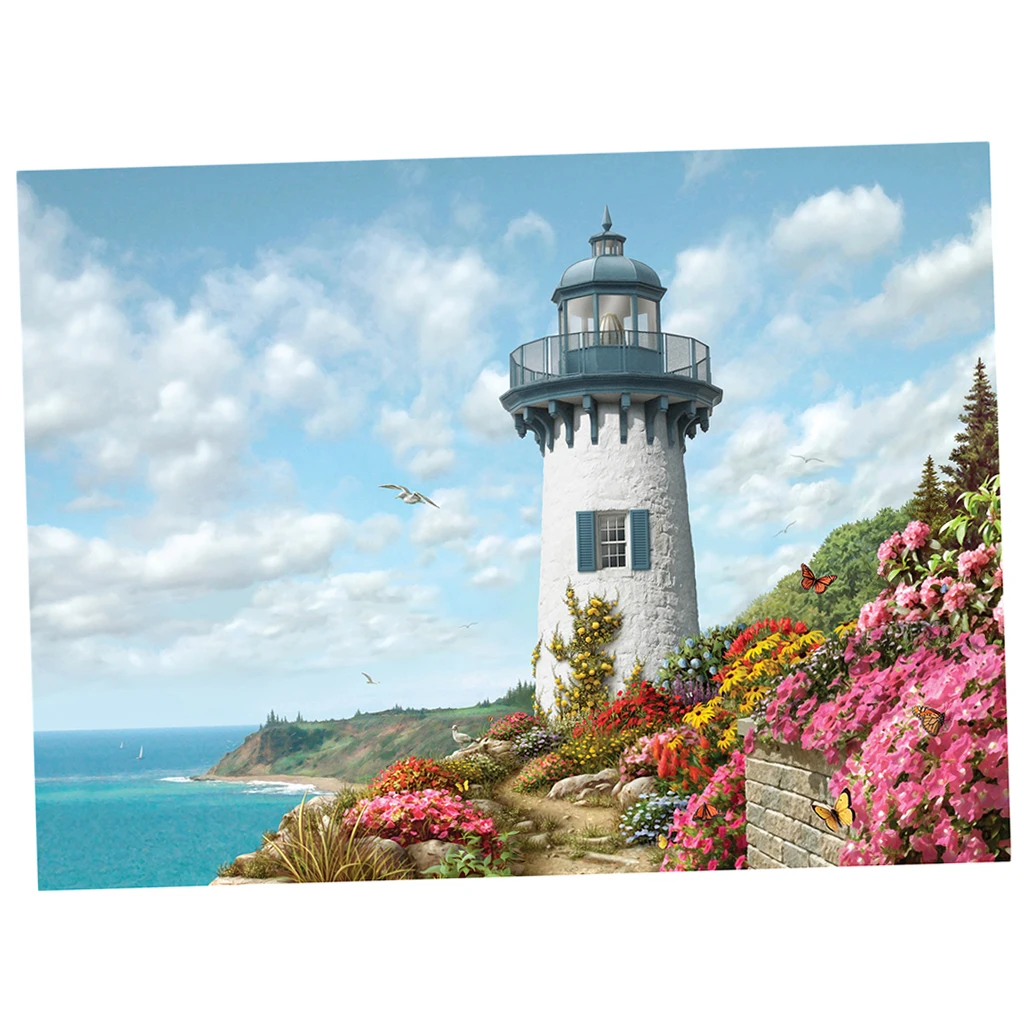 DIY 1000 Pieces Puzzle Set Beautiful Painting Country Landscape Jigsaw Scenery Puzzles Toy for Children Adults Home Decoration 