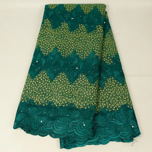 dark green Новейшая французская нигерийская кружевная ткань высокого качества вышитый тюль Африканские кружева ткань с камнями для свадьбы вуаль кружева - Цвет: dark green