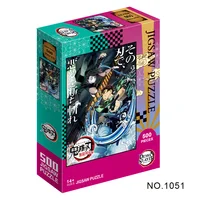 Anime Jigsaw Puzzle 500pcs 1000pcs Demon Slayer Age 14+ Christmas Gift 2