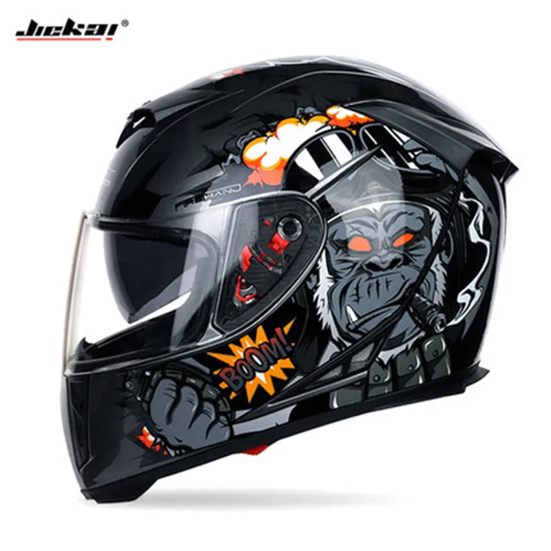 JIEKAI 310 moto rcycle шлем локомотив шлем анти-туман полное лицо шлем гоночный шлем Capacete, Мото шлем/11 цветов - Цвет: Design 5