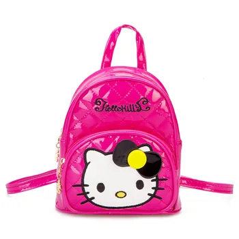 

Fashion Children's Shoulder Bags Cartoon Hello Kitty Girls Flowers Bag For Kids School Backpacks Princess Students Bow-knot Bags