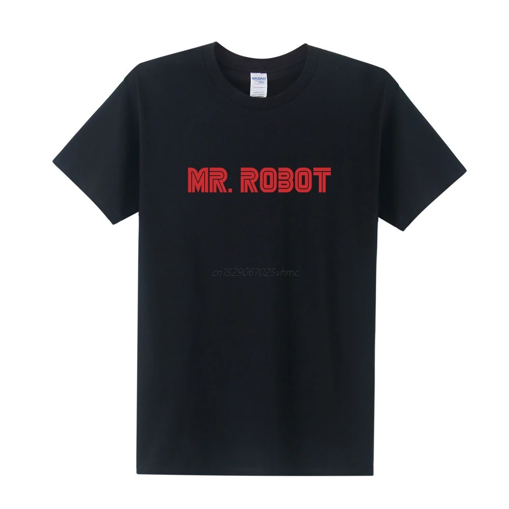 New Arrival Men Mr Robot T Shirts Fashion TV Show T-shirt Short Sleeve Tees Top XS-XXXL 5XL260 | Мужская одежда