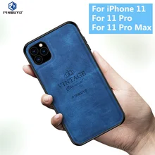 Винтажный чехол PINWUYO для iPhone 11 Pro Max 6,5 ''PU кожаный тканевый чехол для телефона iPhone 11 Pro 5,8'' Чехлы для iPhone 11 Max