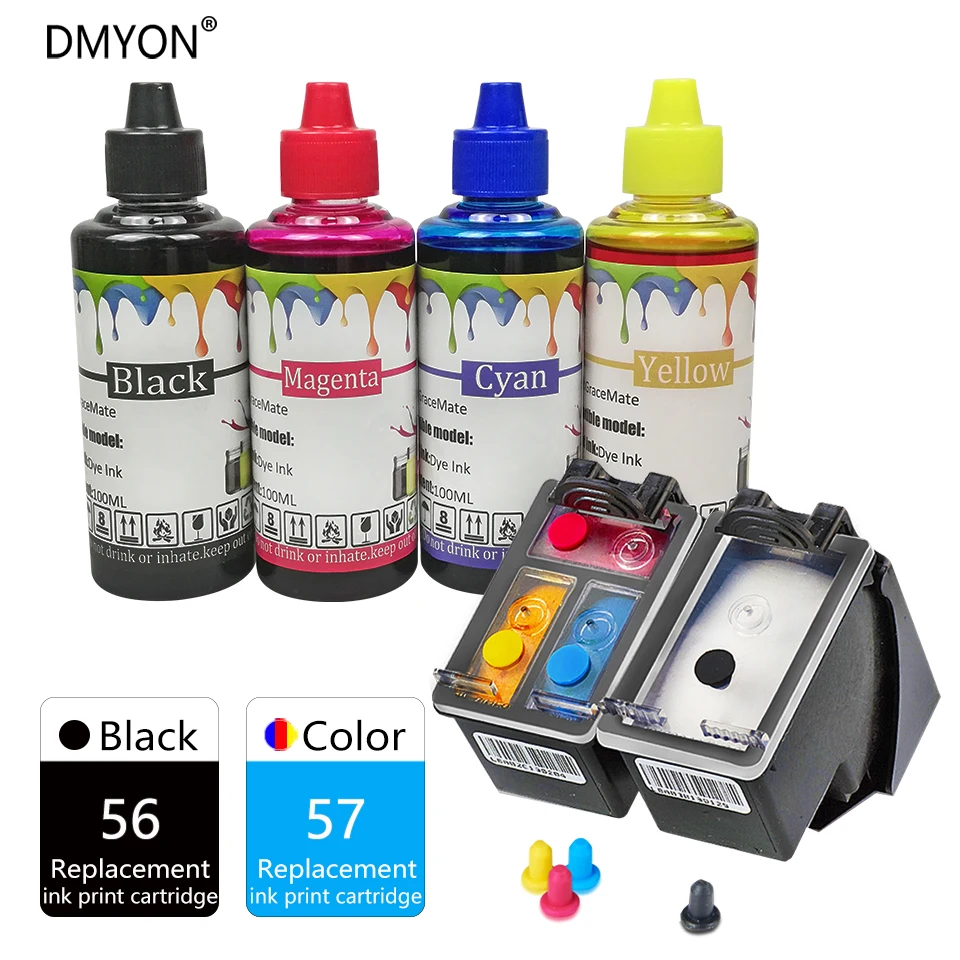 Картриджи DMYON 56 57 XL для принтера совместимы с чернилами Hp Photosmart 7150 7260 7350 7450 7550 7660 7755