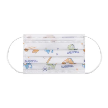 

Children's Cartoon Breathable Masks Disposable Three-Layer Protective Cover Dinosaur Cute Print Mouth Cover Hot Selling