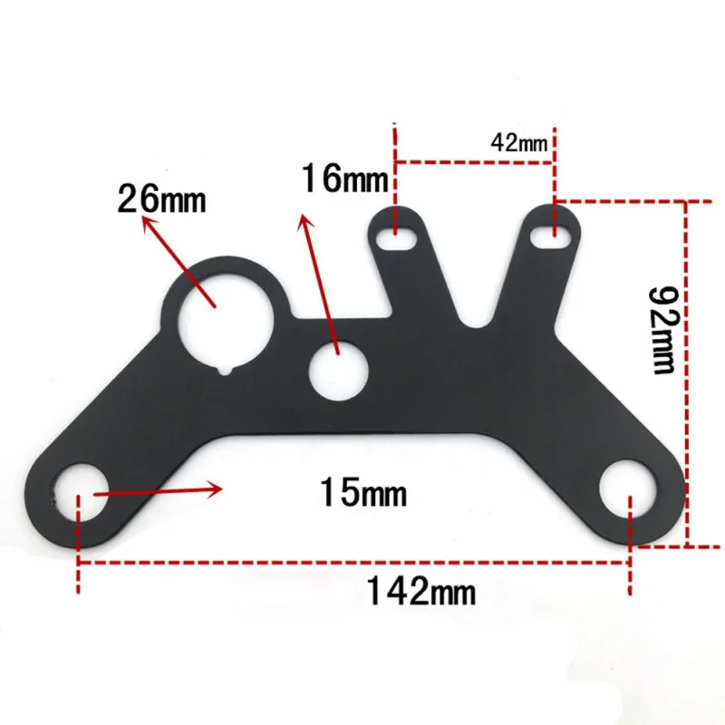 Motorcycle Instrument Brackets Motorbike Scooter Odometer Tachometer Speedometer Bracket Retro Black Motor Meter Mount Stand