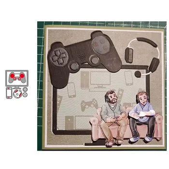 

JC Game Console Headset Handle Metal Cutting Dies Handmade Diy Scrapbooking Craft Mold Cut Die Stencil Card Make Template Model