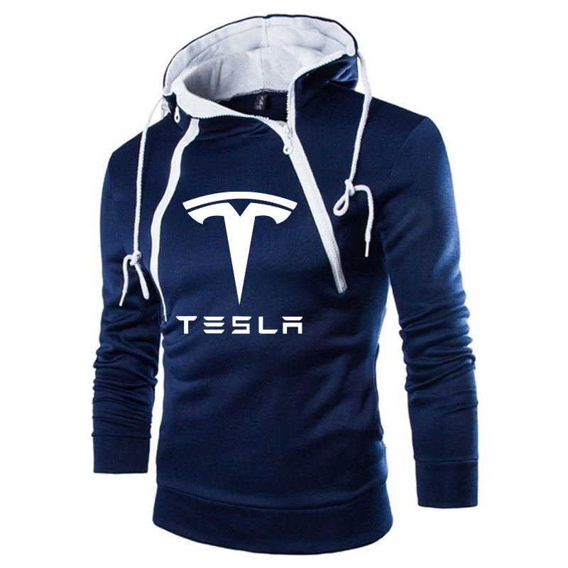 Tesla Men Cotton Hoodie Streetwear