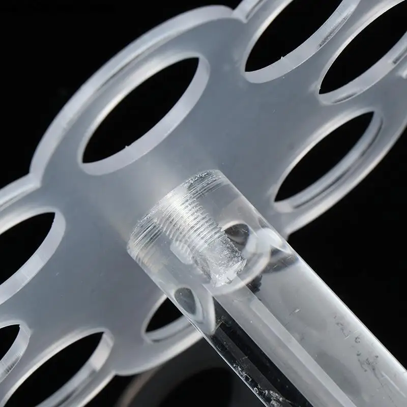 8 Holes Detachable Graduation Practical Transparent Display Home Party Kitchen Stand Reusable Acrylic Ice Cream Cone Holder DIY ice cream cone holder