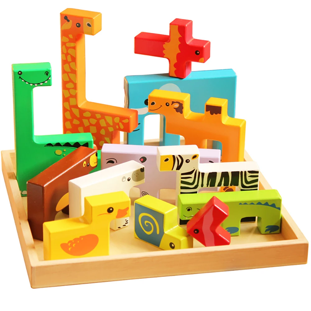 creative animal building blocks