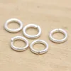 20pcs Genuine Real Pure Solid 925 Sterling Silver Open Jump Rings Split Ring Connector for Key Chains Jewelry Making Findings ► Photo 2/6