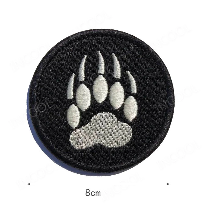 Thin Blue Line K9 Infrared IR Reflective Service Dog Rescue Embroidery Patch Military Tactical Patches Emblem Embroidered Badges 