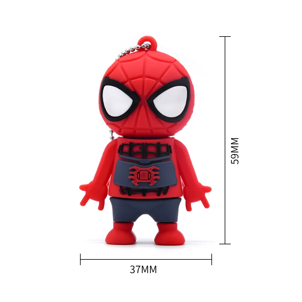USB флешка Hero Spiderman с черной пантерой, флеш-накопитель 128 Мб, 32 ГБ, 64 ГБ, usb накопитель, Usb флеш-накопитель - Цвет: Spiderman