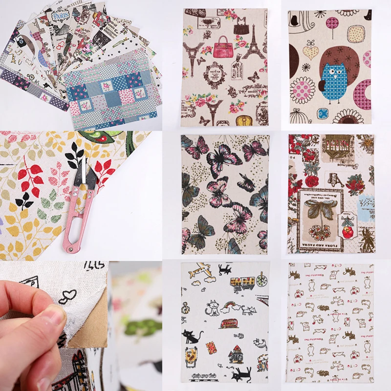 20*30 Diy текстильная ткань альбом для вышивки селфи-палка красочные украшения бумажные наклейки художественная бумага Diy аксессуары печать цветок