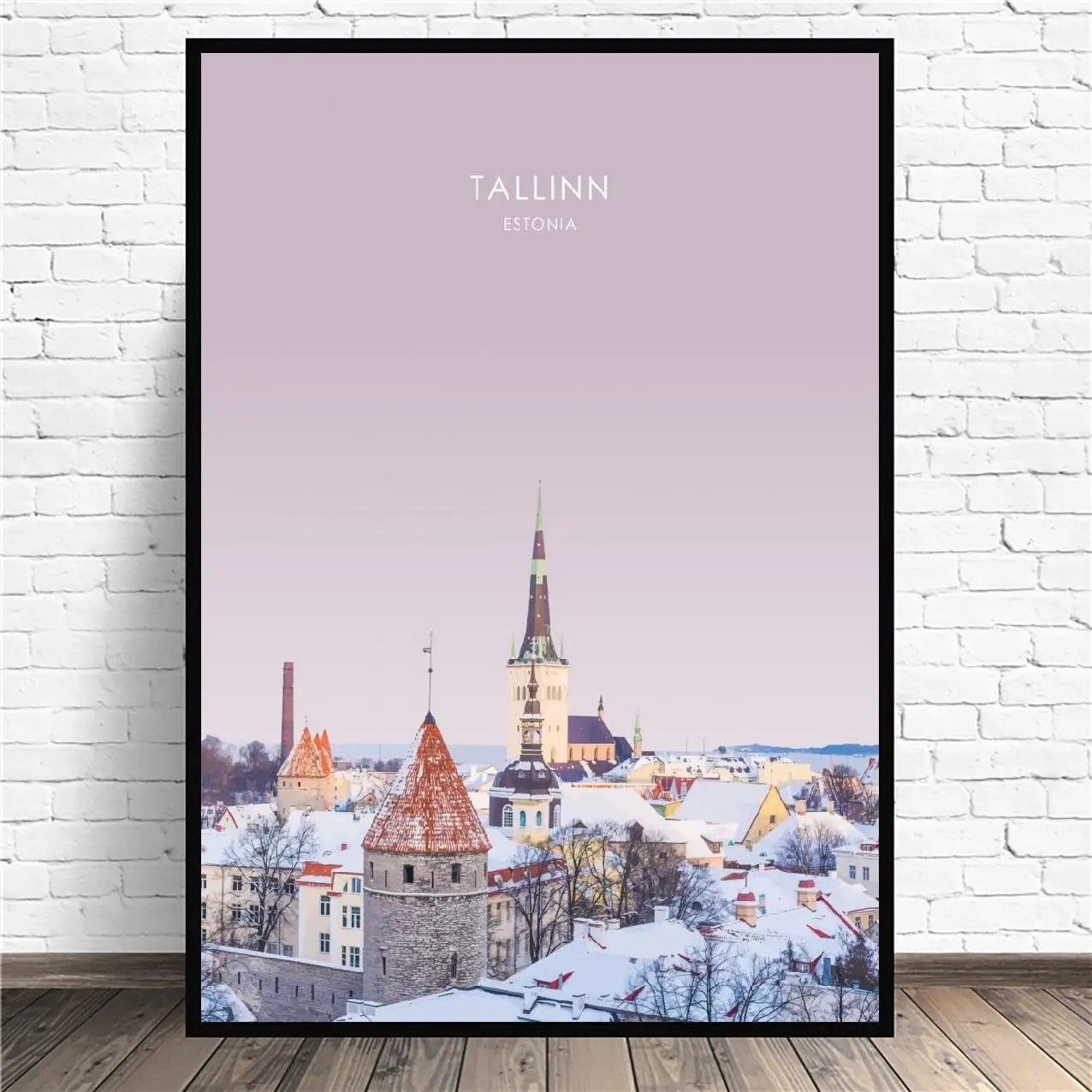 Tallinn Estonia Travel Canvas Painting Wall Art Pictures Prints Home Decor Poster Decoration For Living Room | Дом и сад