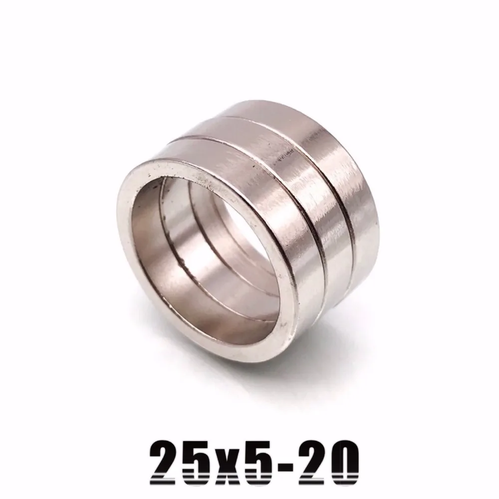 Супермощные Круглые неодимовые кольцевые магниты D25x5 2/5/10/50 шт. отверстие 25 мм x 5