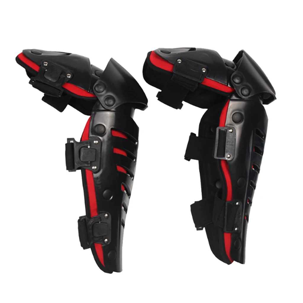 1 Pair Adults Knee Shin Armor Protect Guard Pads for Motorcycle Motocross Racing