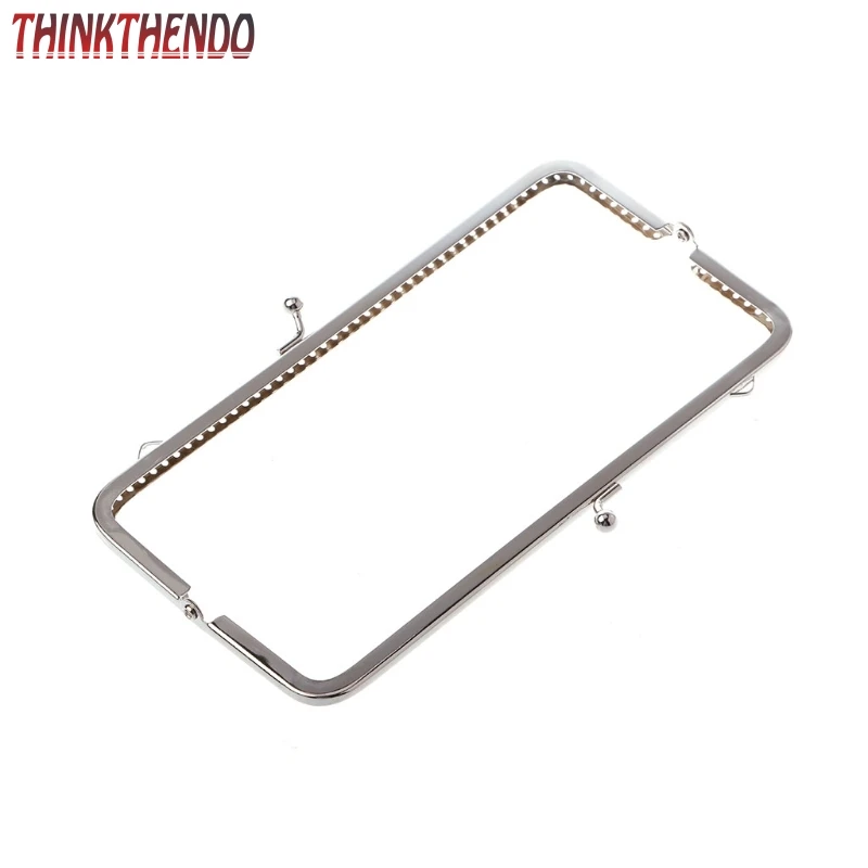 Flash Sale 1PC Square Metal Frame Kiss Clasp For Handle Bag Purse  Accessories DIY 18cm F3MD bVnVL6gM5