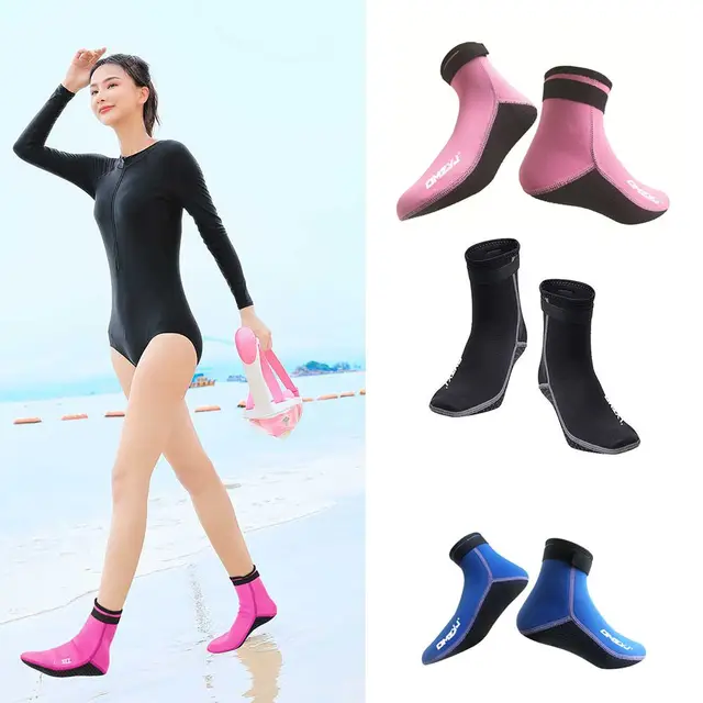 Calcetines de neopreno de 3mm para adultos, botas de agua antideslizantes  para playa, traje de neopreno, zapatos de buceo, surf - AliExpress