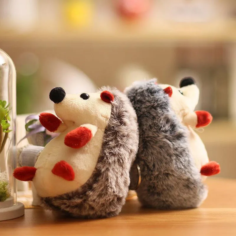 50 шт. подвеска маленький плюшевый ежик 10 см DIY плюшевый ежик игрушки мягкие куклы с свадебным подарком Автомобильная цепь детская мягкая игрушка DCW01