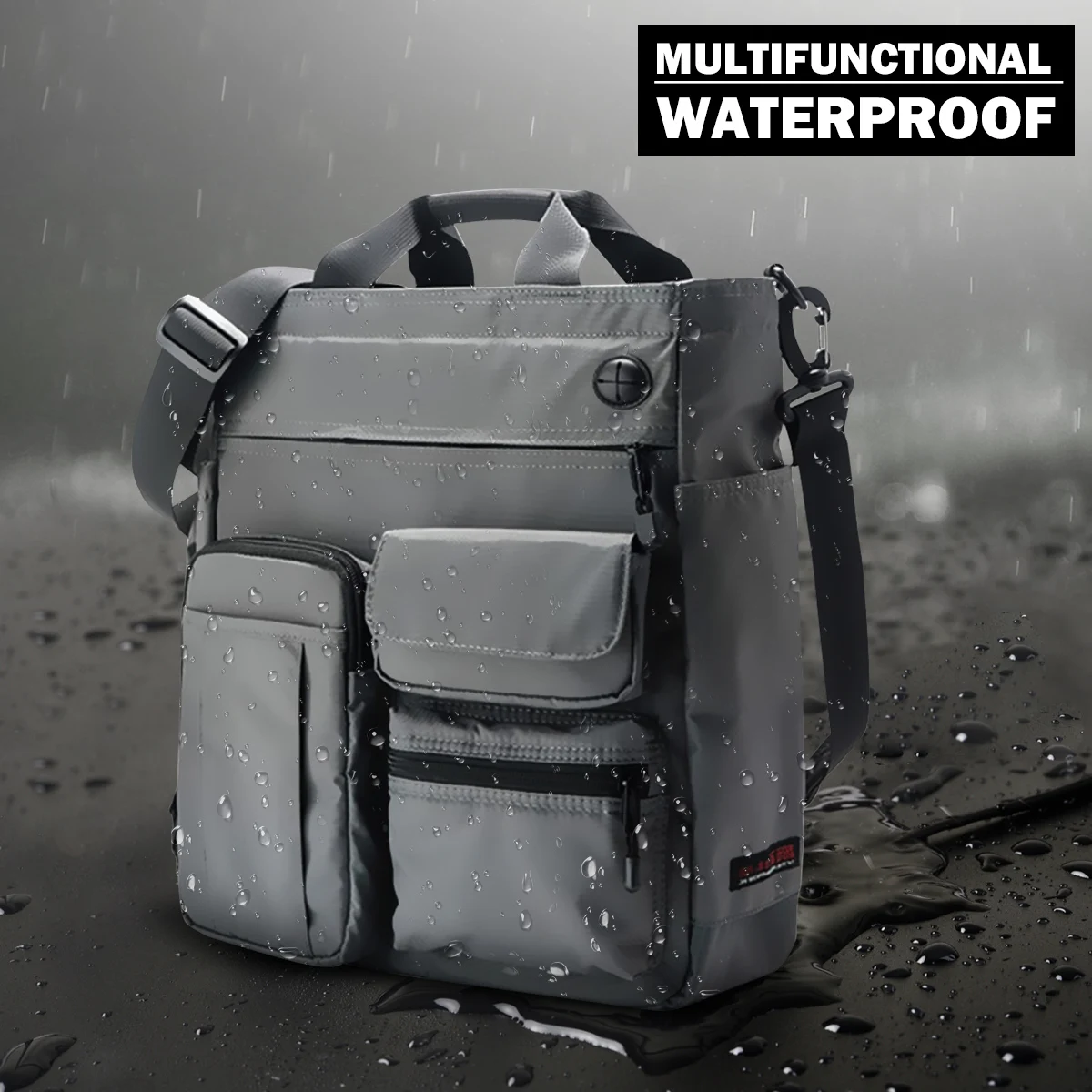 Мужская водонепроницаемая сумка Кроссбоди большой емкости многофункциональная