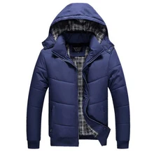 Темно-синий мужской пуховик, зимнее теплое утолщенное пальто с подкладкой из белого утиного пуха, верхняя одежда размера плюс 3XL 4XL, верхняя одежда, пальто