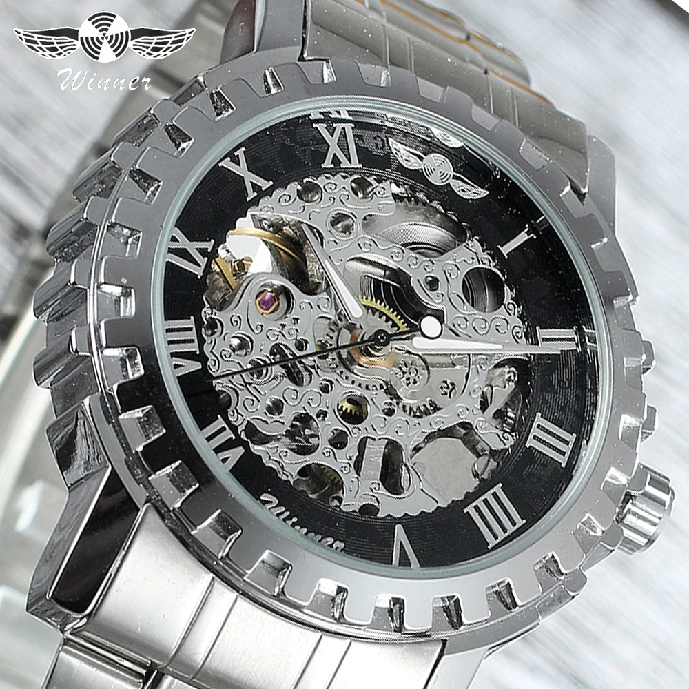 Часы наручные Winner Мужские механические Автоматические спортивные роскошные