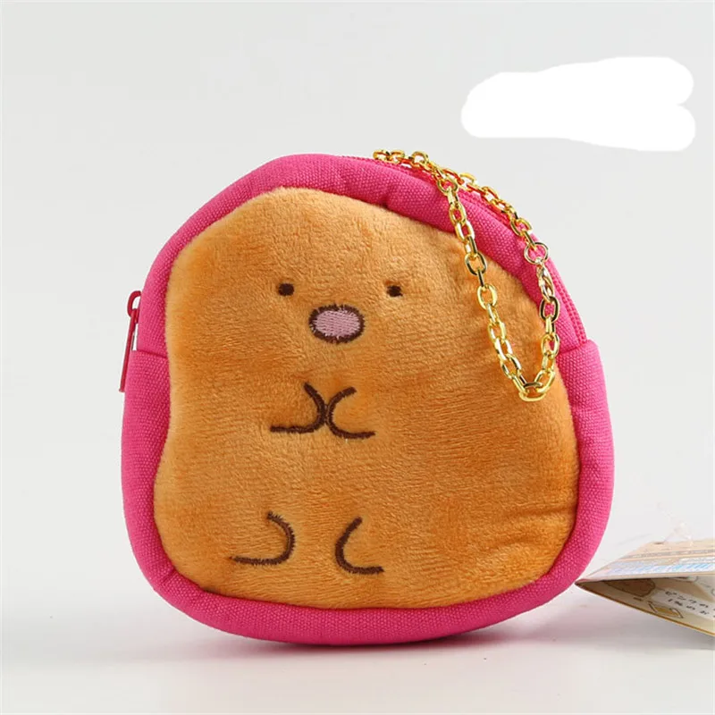 Sumikko Gurashi Plush Purses Coin Bag Japan Anime San-X Corner Bio Cartoon Animals Plush Backpack Key Small items Storage Bags  (6)