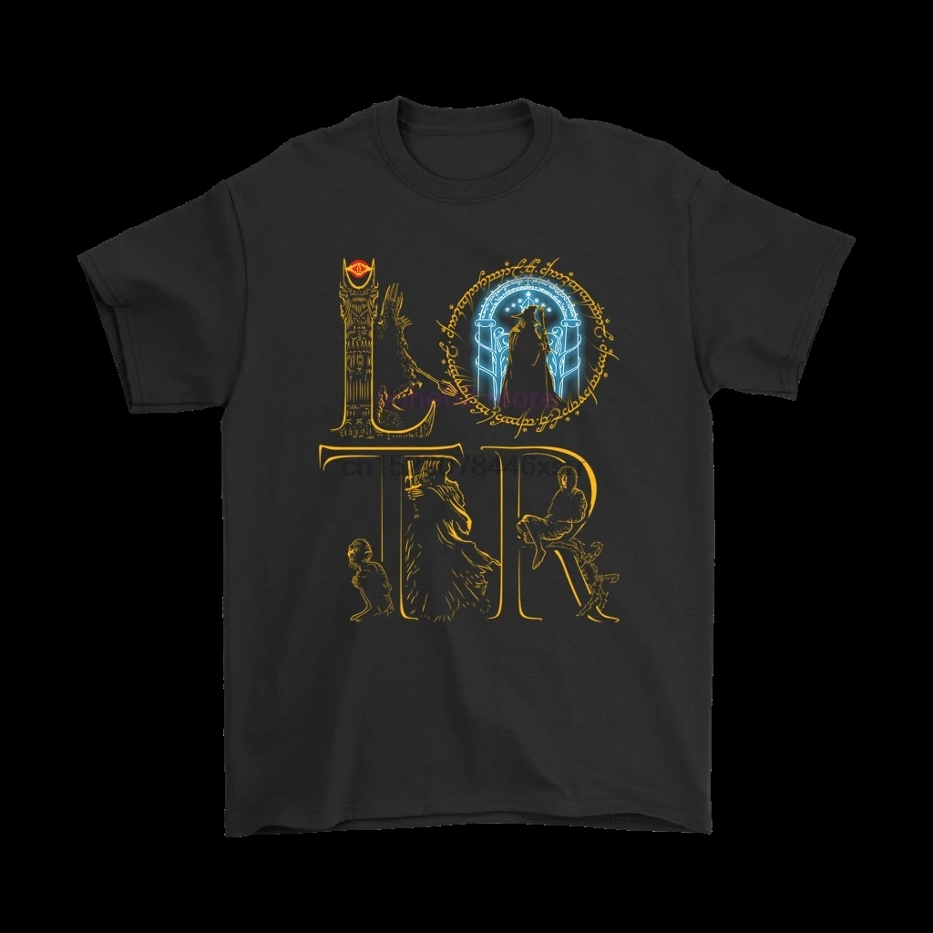 LOTR Саурон Гэндальфа Властелин колец рубашки для мальчиков | Мужская одежда