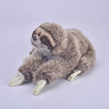 

[Top] 35cm Simulation Lifelike Three Toed Sloth Plush Toys Soft Sloth Stuffed Animals doll Birthday Christmas Gifts For Kids